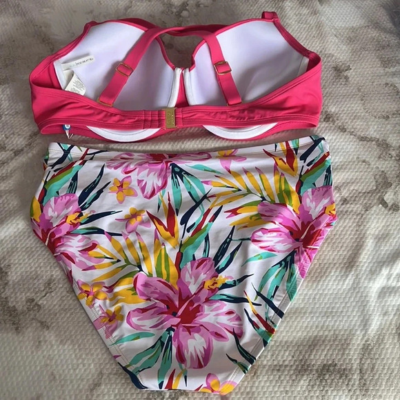 Bleu Rod Beattie Underwired Bikini Top Size 40D High Waist Bottom Size 12 - Picture 7 of 9